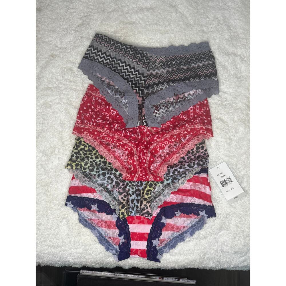 NWT Hanky Panky Boyshort Panties XS Lace Mesh Mixed Lot of 4